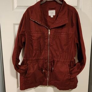 Old Navy Red Canvas Jacket XL